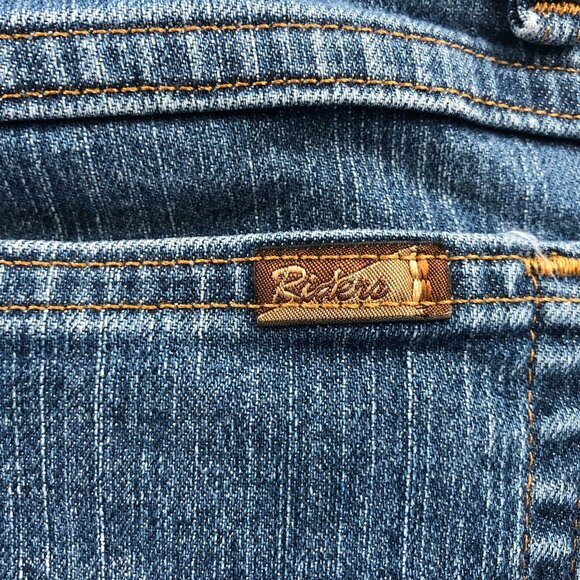 Lee Riders Womens Capri Jeans Size 8M Blue Denim Cropped Relaxed Fit Casual - Picture 12 of 14